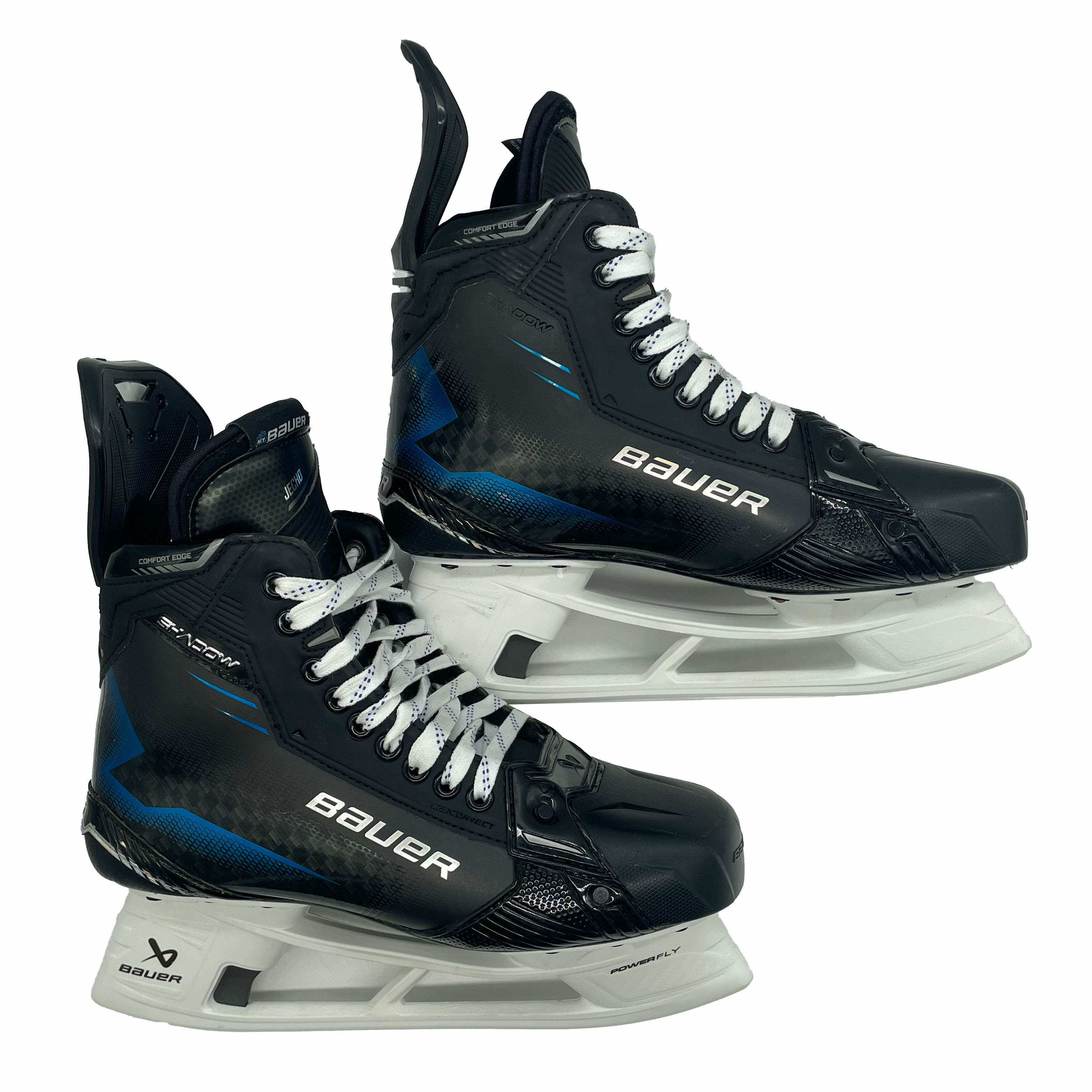 Patins de hockey Bauer Supreme Shadow Pro Stock – Taille 10E (bleu)